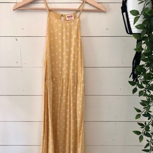 Yellow Floral Sundress - sz m